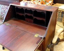 MAHOGANY SLANT FRONT DESK