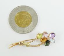 GOLD "FLOWER" PIN