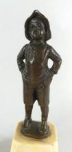 PAIR BRONZE CABINET FIGURES