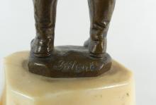 PAIR BRONZE CABINET FIGURES