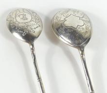 2 RUSSIAN SILVER SPOONS