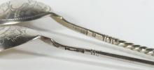 2 RUSSIAN SILVER SPOONS