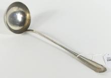 LARGE ANTIQUE SILVER LADLE