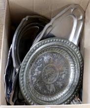 BOX LOT OF METALWARE