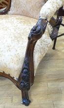 EXCEPTIONAL VICTORIAN ROSEWOOD ARMCHAIR