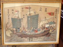 THREE FRAMED JAPANESE WOODBLOCKS