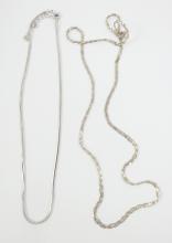 5 STERLING NECK CHAINS