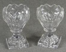 PAIR 18TH CENTURY WATERFORD SALTS