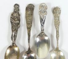 4 STERLING SILVER SPOONS