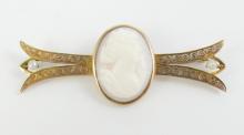 ANTIQUE CAMEO PIN