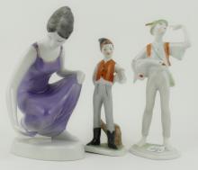 3 HUNGARIAN PORCELAIN FIGURINES