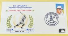 BASEBALL LEGENDS FIRST DAY COVERS, 1988/1989