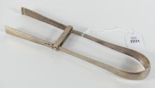 EARLY SILVER ASPARAGUS TONGS