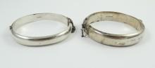 2 BANGLE BRACELETS