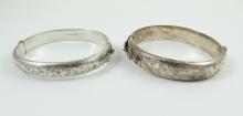 2 BANGLE BRACELETS