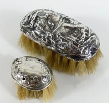 2 SILVER BRUSHES