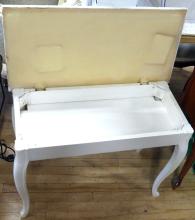 PAINTED PIANO BENCH