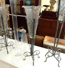 FIVE LARGE VASES