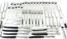 EXTENSIVE STERLING SILVER FLATWARE SET