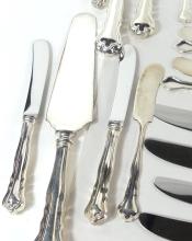 EXTENSIVE STERLING SILVER FLATWARE SET