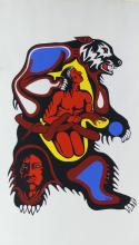 TWO INDIGENOUS WOODLAND SCHOOL PRINTS