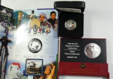 3 CANADIAN FINE SILVER COMMEMORATIVES - no tax