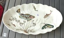 TWO POTTERY PLATTERS