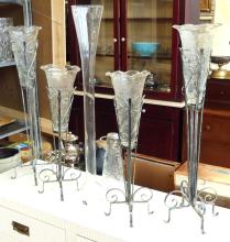 FIVE LARGE VASES