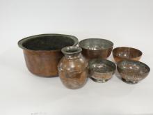 SEVEN PIECES OF COPPER