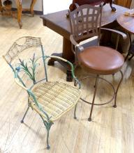 BAR STOOL AND PATIO CHAIR