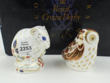 2 DERBY PAPERWEIGHTS