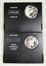 2 CANADIAN FINE SILVER COINS - no tax