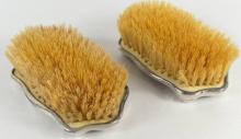 STERLING HANDLED CLOTHES BRUSHES
