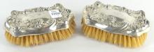 STERLING HANDLED CLOTHES BRUSHES