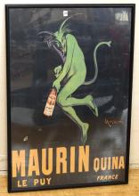 FRAMED FRENCH ADVERTISING POSTER