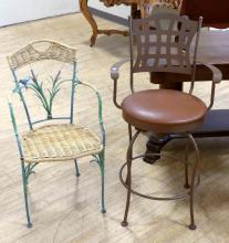 BAR STOOL AND PATIO CHAIR
