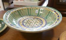 ITALIAN FAIENCE BOWL AND TWO PLATES