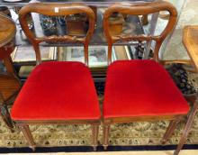 PAIR OF ROSEWOOD SIDE CHAIRS