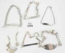STERLING SILVER BRACELETS