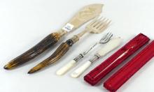 CARVING SET, ETC.