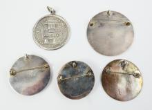 5 BROOCHES & PENDANTS