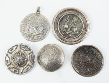 5 BROOCHES & PENDANTS