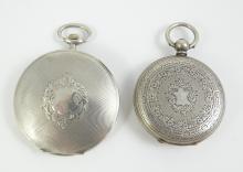 2 ANTIQUE SILVER POCKET WATCHES