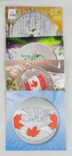 4 CANADIAN SILVER COINS - no tax