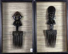 TWO AFRICAN CARVINGS