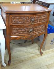 VINTAGE CHERRY LAMP COMMODE