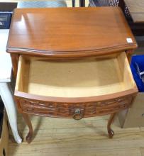 VINTAGE CHERRY LAMP COMMODE