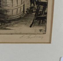 TWO SIGNED ETCHINGS