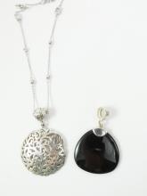 TWO PENDANTS & CHAIN