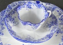SHELLEY "DAINTY BLUE" FINE BONE CHINA